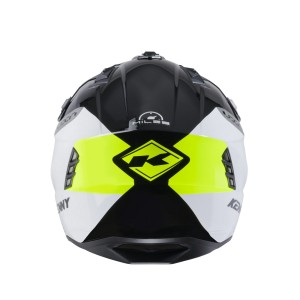 Kenny Racing Kask Otwarty Jet Model Miles Graphic Black/Neon Yellow Biały/Szary/Czarny/Żółty Fluo Rozmiar M