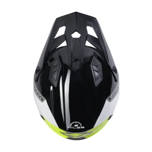 Kenny Racing Kask Otwarty Jet Model Miles Graphic Black/Neon Yellow Biały/Szary/Czarny/Żółty Fluo Rozmiar M