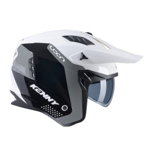 Kask otwarty Kenny Racing Jet Miles White/Grey XL