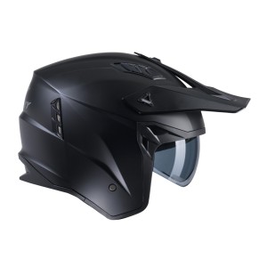 Kask otwarty JET Kenny Racing model Miles Solid Matt Black - rozmiar S