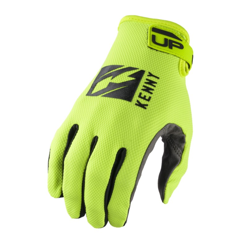Rękawice KENNY RACING Cross/Enduro/MTB Model Up Neon Yellow Żółty Fluo/Czarny Rozmiar XL