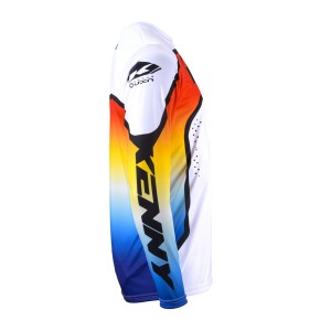 Koszulka cross/enduro Kenny Racing Track Focus Gradient biały/niebieski/czerwony rozmiar S
