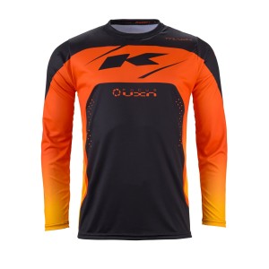 Koszulka cross/enduro Kenny Racing model Track Kid/Junior XXXXS czarny/szary/pomarańczowy