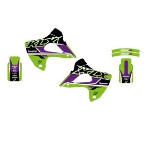 BLACKBIRD KOMPLET NAKLEJEK (OKLEIN) KAWASAKI KLX 300 '97-'08 DREAM 5 - Unikalny design dla Twojego motocykla