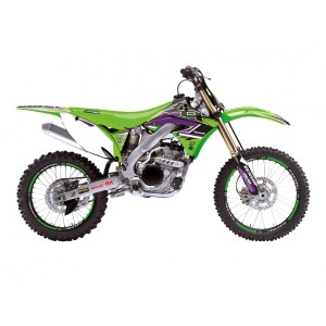 BLACKBIRD KOMPLET NAKLEJEK KAWASAKI KX 250F '09-'12 DREAM 5 KOLOR ZIELONY CZARNY