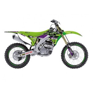 Blackbird Komplet Naklejek (Oklein) Kawasaki KX 250F '13-'16 Dream 4 Kolor Zielony Czarny