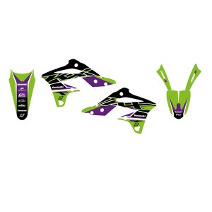 Blackbird Komplet Naklejek (Oklein) Kawasaki KX 250F '13-'16 Dream 4 Kolor Zielony Czarny