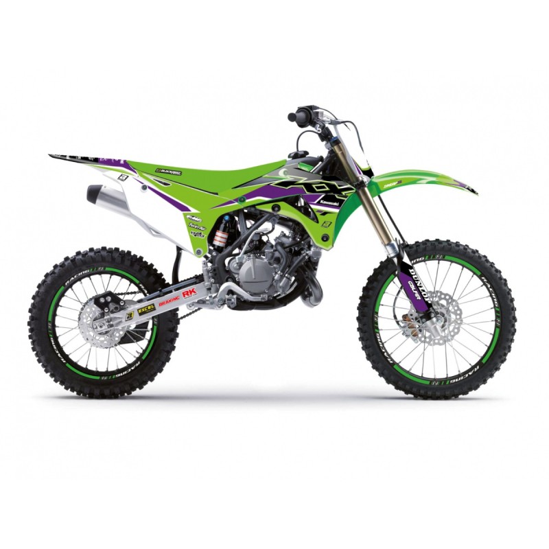 Blackbird Komplet Naklejek (Oklein) Kawasaki KX 85 '14-'21 Dream 5 Kolor Zielony Czarny