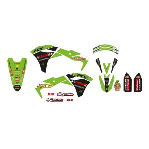 KOMPLET NAKLEJEK KAWASAKI KX 250F '17-'20 REPLICA KAWASAKI RACING TEAM 22