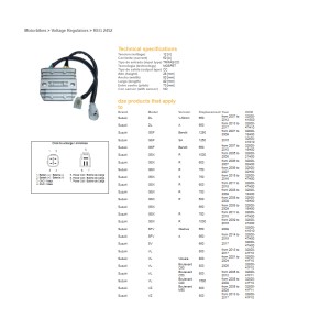 Regulator napięcia Suzuki GSF 650/1250 Bandit '07-'10, GSX 600/750/1000R/S '05-'18, DL 650 V-Strom '07-'17, SV 650 '14-