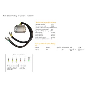 Regulator napięcia Honda XR 250L '91-'96 (31600-KV6-670) - Sklep motocyklowy