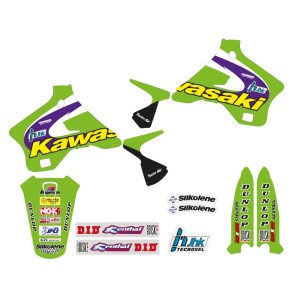 Komplet naklejek (oklein) Kawasaki KX 125/250 '94-'98 Replica Team Kawasaki 1998