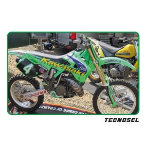 Komplet naklejek (oklein) Kawasaki KX 125/250 '94-'98 Replica Team Kawasaki 1998
