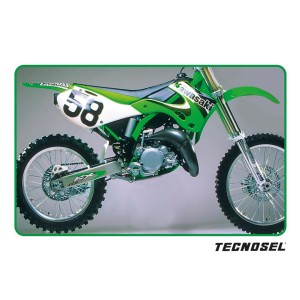 Naklejki Kawasaki KX 125/250 \'99-\'02 Zielony/Czarny