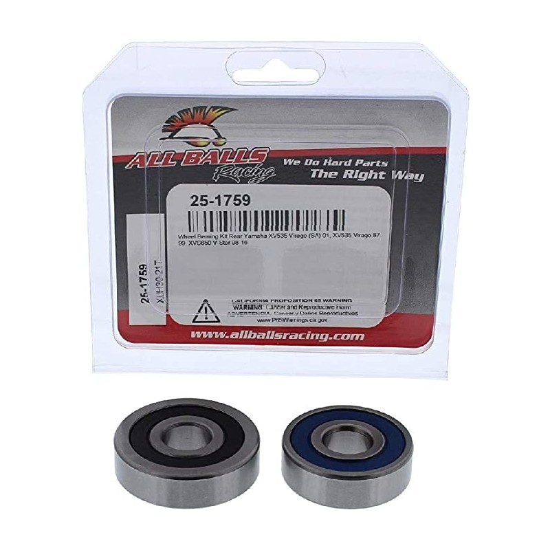 All Balls Łożyska koła tylnego Yamaha XV535 Virago - Łożyska kół tył