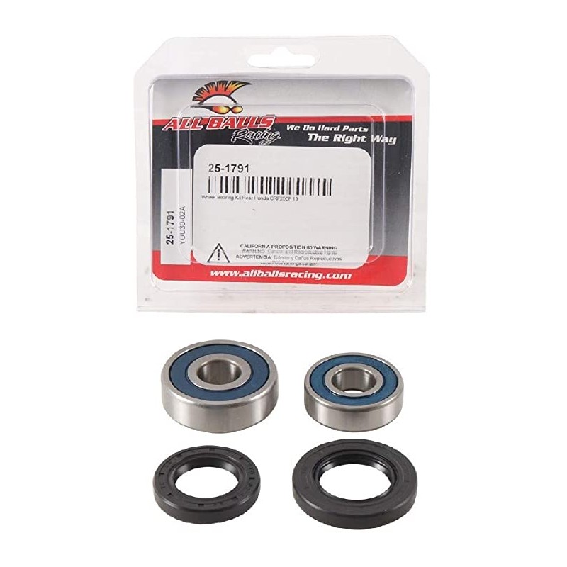 ALL BALLS Łożyska koła tylnego z uszczelniaczami - Łożyska kół tył