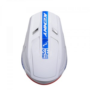 Kenny Racing Kask Cross/Enduro Model Performance ERT Graphic Flag Biały/Czerwony/Niebieski Rozmiar M