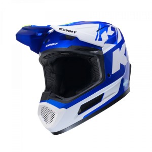 Kenny Racing Kask Cross/Enduro Model Performance ERT Graphic Candy Blue - Kolor Niebieski/Biały/Czarny Rozmiar XL