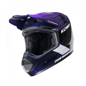 Kask cross/enduro Kenny Racing model Performance ERT Graphic Night Diamond Pearl fioletowy/czarny/biały XL