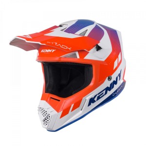 Kenny Racing Kask Cross/Enduro Model Track Graphic Patriot Biały/Niebieski/Czerwony Rozmiar L