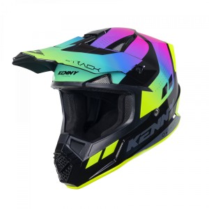 Kask cross/enduro Kenny Racing Track Graphic Neon czarny/zielony/różowy XL