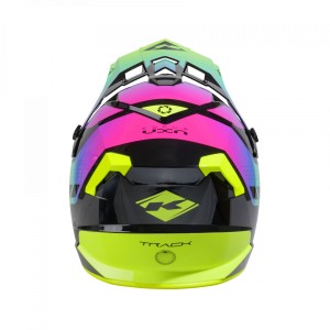 Kenny Racing Kask Cross/Enduro Model Track Graphic Neon Czarny/Zielony/Różowy Rozmiar XXL