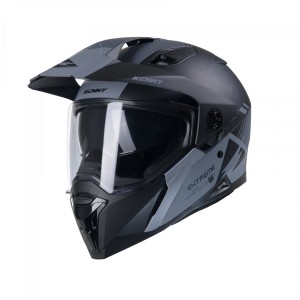 Kenny Racing Kask Dual Adventure Model Extreme Graphic Black/Grey Matt XS