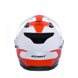 Kenny Racing Kask Dual Adventure Model Extreme Graphic Patriot Biało/Niebiesko/Czerwony Rozmiar XS