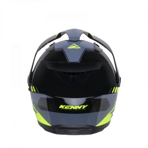 Kenny Racing Kask Dual Adventure Model Extreme Graphic Neon Yellow - Rozmiar XL