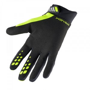 Rękawice cross/enduro Kenny Racing Track Neon Yellow czarno-żółte fluo/białe S