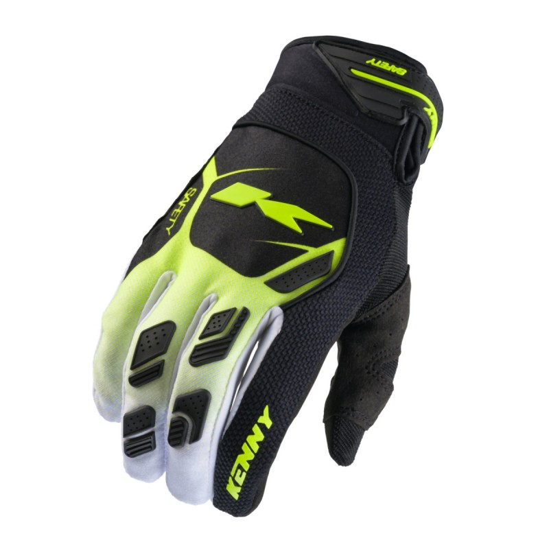 Rękawice cross/enduro Kenny Racing Safety Neon Yellow czarno-żółte XXL