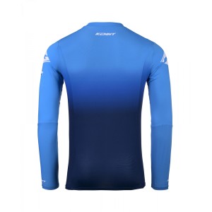 Koszulka cross/enduro Kenny Racing Performance Gradient Blue - niebiesko-biała (rozmiar S)