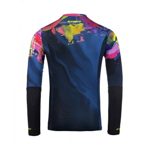 Koszulka cross/enduro Kenny Racing Performance Brush niebieska/żółta/czerwona rozmiar S