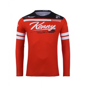 Koszulka cross/enduro Kenny Racing Track Dirt Red - rozmiar M
