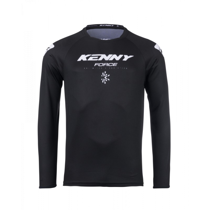 Koszulka cross/enduro Kenny Racing Force Solid Black rozmiar M