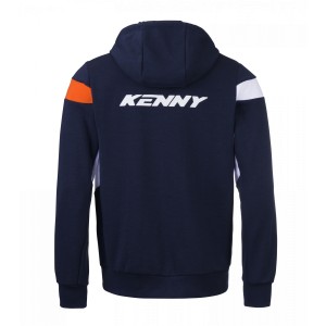 KENNY RACING BLUZA Z KAPTUREM MODEL RACING NIEBIESKI/POMARAŃCZOWY/BIAŁY ROZMIAR S
