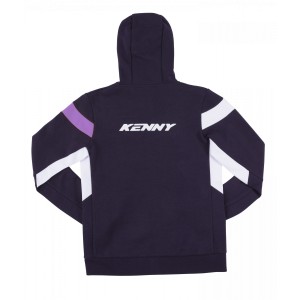 KENNY RACING Bluza z kapturem model Racing Woman Damska Niebieski/Fioletowy/Biały Rozmiar M