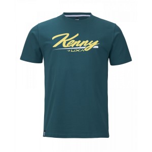 Koszulka T-Shirt KENNY RACING DIRT PETROL Niebiesko-Żółta XXL