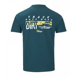 Koszulka T-Shirt KENNY RACING DIRT PETROL Niebiesko-Żółta XXL