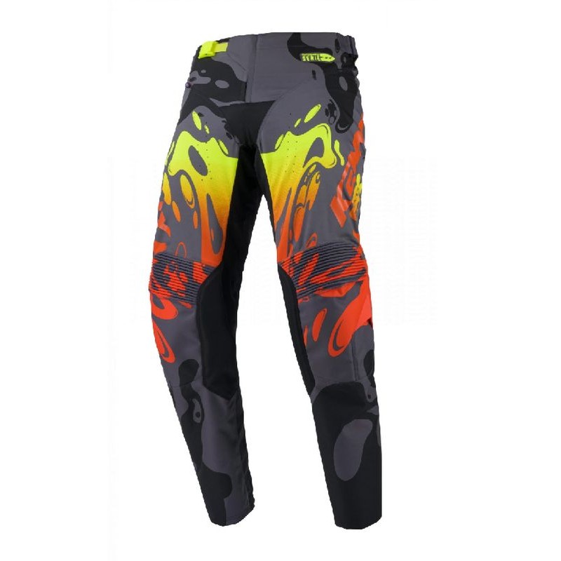 KENNY RACING Spodnie Cross/Enduro Model Performance Steel Szary/Czarny/Czerwony/Żółty Rozmiar S (30)