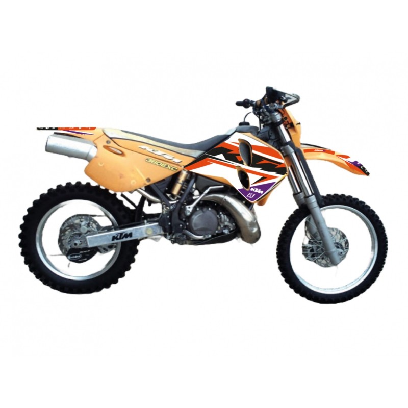 BLACKBIRD KOMPLET NAKLEJEK (OKLEIN) KTM 4T \'96-\'99 (4 STROKE ALL MODELS) DREAM 5