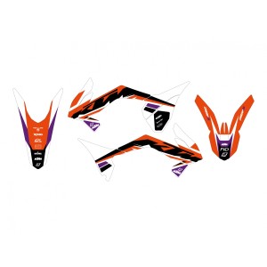 BLACKBIRD KOMPLET NAKLEJEK (OKLEIN) KTM SX 85 \'13-\'17 DREAM 5 KOLOR POMARAŃCZOWY CZARNY