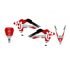 BLACKBIRD KOMPLET NAKLEJEK HUSQVARNA CR/WR 125/250 '09-'13, TE/TC 250/450/510 '08-'10, TE/TC 250/310 '08-'13 DREA