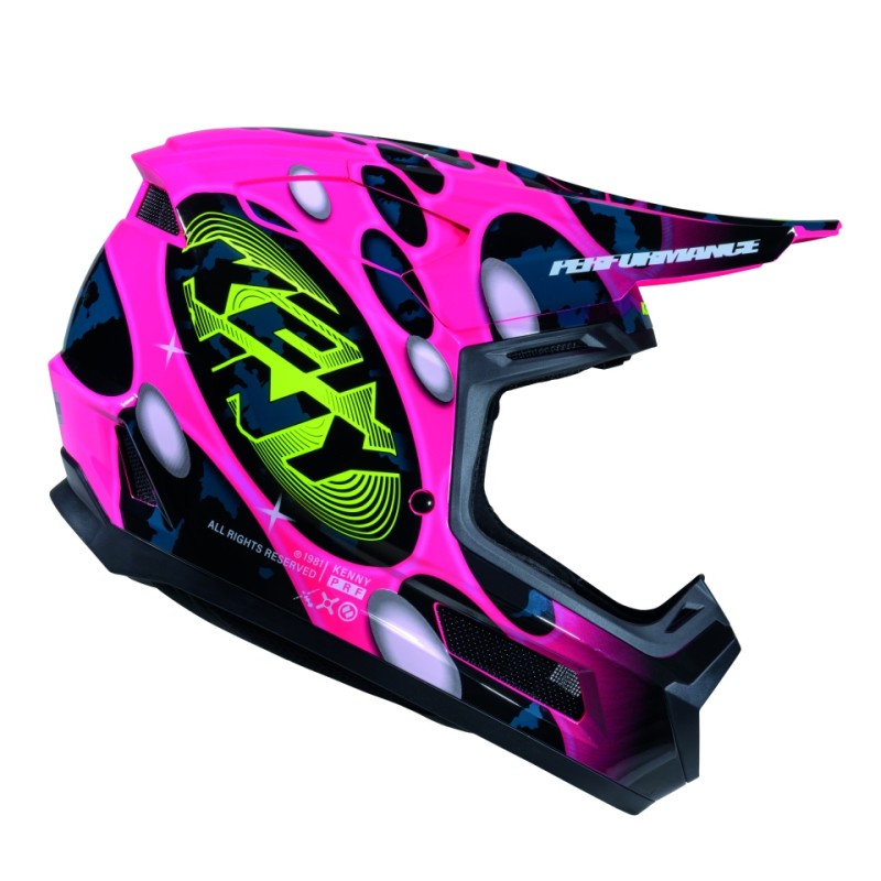KENNY RACING KASK CROSS/ENDURO PERFORMANCE ERT GRAPHIC + POP SYSTEM RÓŻOWY/CZARNY XL