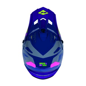 KENNY RACING Kask Cross/Enduro Track Graphic Speed Purple Pink - Fioletowy/Różowy/Żółty - Rozmiar S
