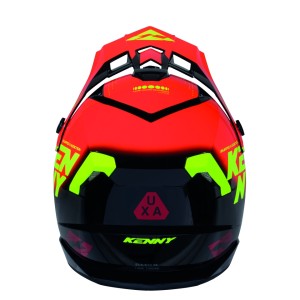 KENNY RACING KASK CROSS/ENDURO TRACK GRAPHIC FOCUS RED KOLOR CZERWONY/CZARNY/ŻÓŁTY ROZMIAR M