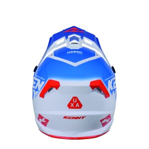 KENNY RACING KASK CROSS/ENDURO TRACK GRAPHIC FOCUS PATRIOT BIAŁY/NIEBIESKI/CZERWONY ROZMIAR L