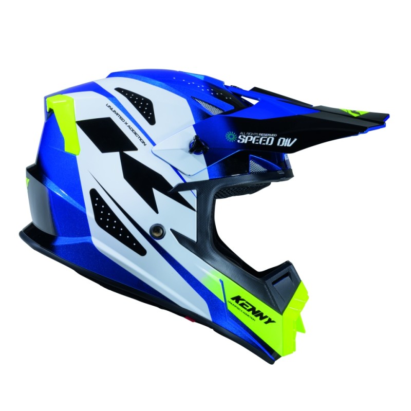 KENNY RACING KASK CROSS/ENDURO TRACK GRAPHIC SPEED NEON BLUE