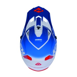 KENNY RACING KASK CROSS/ENDURO TRACK GRAPHIC FOCUS PATRIOT BIAŁY/NIEBIESKI/CZERWONY ROZMIAR XL