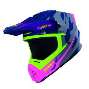 KENNY RACING KASK CROSS/ENDURO TRACK KID/JUNIOR/DZIECIĘCY GRAPHIC SPEED PURPLE PINK KOLOR FIOLETOWY/RÓŻOWY/ŻÓŁTY ROZMIAR L (51